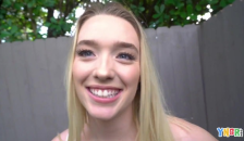 YNGR - Horny Blonde Teen Juliette Mint Takes a Fat Cock Deep in her Pink Hole
