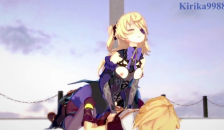 Fischl (Amy) and Aether have Intense Sex at a Deserted Ruins. - Genshin Impact Hentai