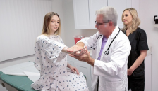 Gorgeous Teen Ailee Anne Threesome with her Perv Doctor and Assistant