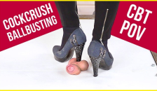 POV Cock Stomp and Cruel Cockcrush in Pumps with Shoejob and Cumshot | Era