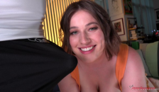 Riley Nixon Jerks her little Cunt and Opens Wide because she's a Horny Production Assistant!