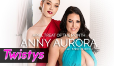Full Video - Twistys - Skinny blonde Anny Aurora worships Angela Whites big natural tits | Pornhub