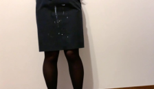 Cum onto Japanese Office Uniform