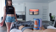 Slutty Stepmom Caught her Stepson Masturbating with Autoblow