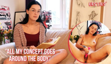 Ersties - Pinko Reads her Poetry to you before Masturbating with a Toy