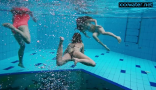 Hot Girls Undress in the Pool