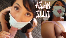 Covid won't keep her Asian Holes from getting Stuffed