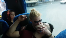 Sheri Talaini with Russian Woman in Publich