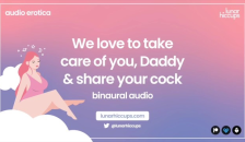 ASMR | we Love to take Care of You, Daddy, and Share your Cock [audio Roleplay] [threesome]