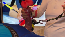 Handjob Endurance while Tied Up, and under Pussy, Doggie Style Fucking