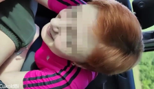 Сосу член любовнику пока муж ведет машину