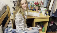Cute Teen Meets BBC Tutor in her Dorm Room