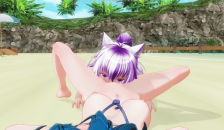 3D HENTAI YURI Schoolgirls have Fun on the Beach