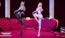 [MMD] Chaness - SeSeSe Sexy Hot Kpop Dance Ahri Seraphine League of Legends KDA Uncensored Hentai
