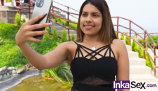 Petite Venezuelan Girl Performs Tik Toks on the Street, and is Approached by Unknown Peruvian Man