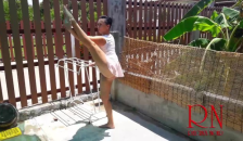 Ballerina Workout without Panties. all Ballerinas Love when Men look at their Cunts.