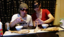 Stripe Dinner & Squirting ほっけでご飯&オナ潮吹き