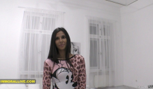 THIN HUNGARIAN GIRL CASTING with her REAL AGENT!