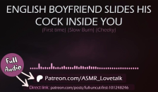 English Boyfriend Slides his Cock inside you (first Time) (AUDIO Porn for Women)