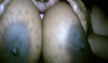 Huge Ebony Tittyfuck with Cumshot
