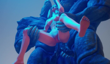 Furry with Huge Dildos | Double Analin