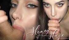 PERFECT ROOMMATE SUCK ME WHEN WE WATCHED a MOVIE. HONEY HAZE