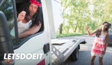 Ukrainian Chick Shrima Malati Outdoor Sex with Car Mechanic - LETSDOEIT