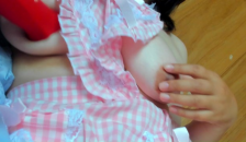 Pervert Japanese Woman Masturbates her Nipples with a Toy while Fantasizing about Baby Play💗