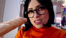 Velma from Scooby Doo Destroys his Throat with Huge Cock