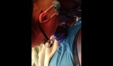 Sexy Nurse with Latex Gloves gives Blow Job to Patient no COVID-19