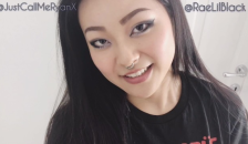 Asian Teen Rae Lil Black gives Blowjob to a Lucky Pizza Guy and Gets Facial
