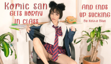 Komi-San Gets Horny in Class and Ends up Sucking