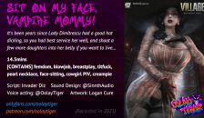 [RESIDENT EVIL] Lady Dimitrescu - Sit on my Face, Vampire Mommy! | Erotic Audio Play by Oolay-Tiger