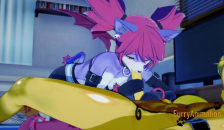 Furry Hentai - Bat-Kitty Handjob Lynx