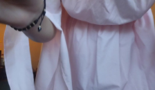 Hot Film of Turkish Girl with Hairy Pussy on Fire in the Bedroom