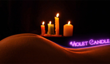 Growing Passion in the Candlelight. Oil Massage and Ton of Cum — Violet Candle