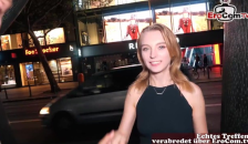 TOURIST TEEN MAKE CASTING - Real Sexdate with Skinny Teen Slut on Public Street Pick up in Berlin
