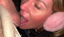BLOWJOB in the Snow - INSTAGRAM:ClaudiaMacc7