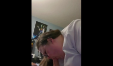 My Neighbor Cums in my Mouth BBW Glasses Blowjob