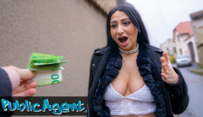 Public Agent French MILF with Glorious Big Natural Boobs POV Sex