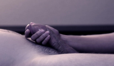 Slave Tied to Bed and made to Cum in Femdom Handjob
