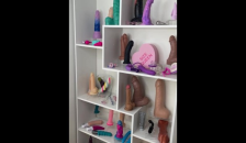 I HAVE HUNDREDS OF DILDOS AND I’M SHOWING THEM ALL OFF