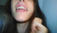 Hairy Crazy Oral Tongue Loving Slut PinkMoonLust does a Camera Angle Check inside her Mouth Nose