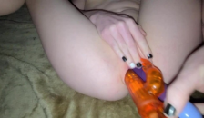 MILF uses 2 Dildos to Squirt