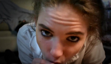 HD first POV Blowjob Lana Adams TEEN Sucks off Dirty old Man Mr.Jon