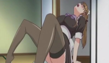 Hot Maid in a Naked Apron Pleases Master
