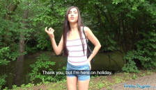 Public Agent Horny Sexy Tourist Sucks and Fucks in Secluded Forest