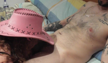 My Friend gives me a Blowjob with a Cowgirl Hat