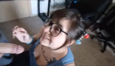 DD Sadie is Mei from Overwatch Sucking Dick and taking Cum