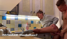 Fucking in the Kitchen and Creampie
